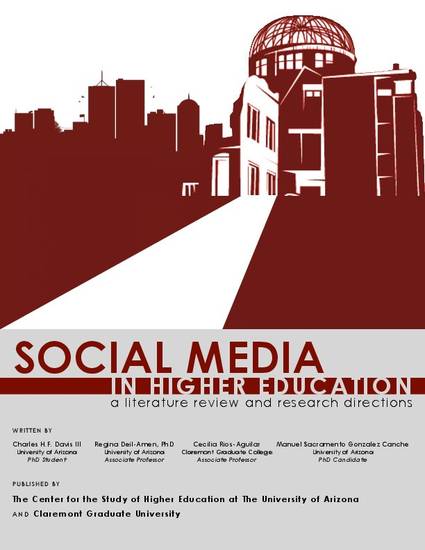 social media and higher education literature review